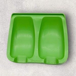 Tupperware Double Spoon Rest Lime Green Vintage Hard to Find Color